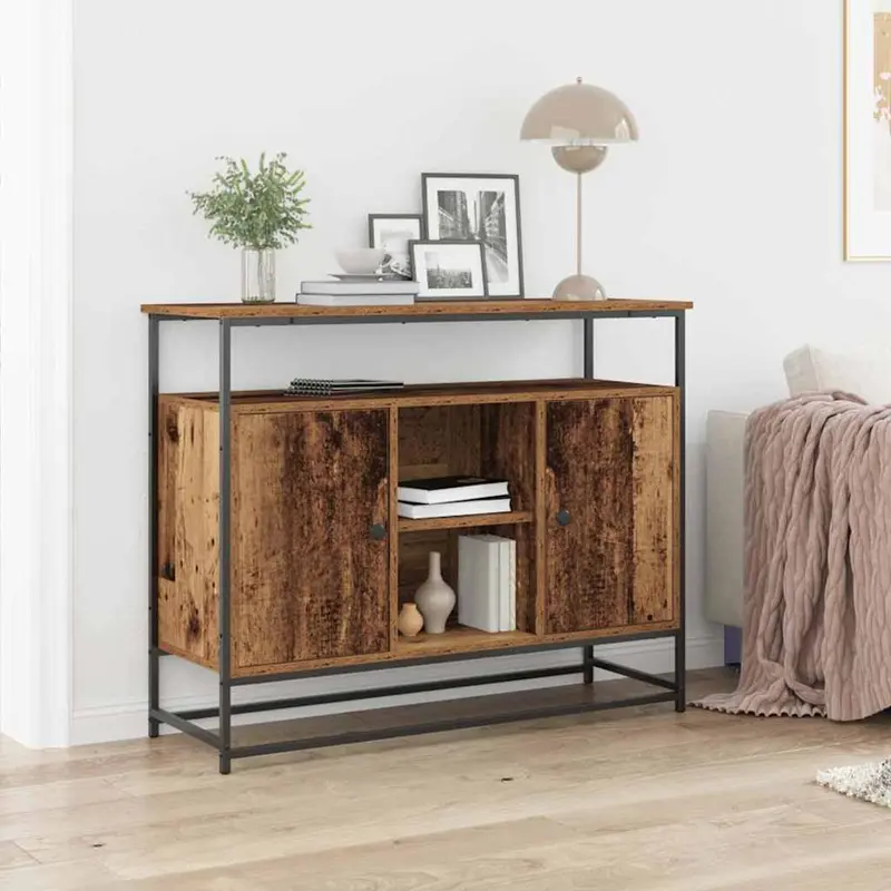 Aparador Madera vieja 100 x 35 x 80 cm Madera de ingeniería