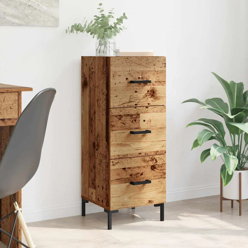 Aparador Madera vieja 34,5 x 34 x 90 cm Madera de ingeniería