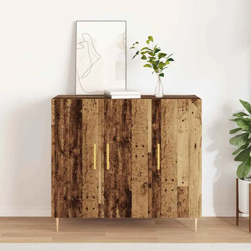 Aparador Madera vieja 90 x 34 x 80 cm Madera de ingeniería