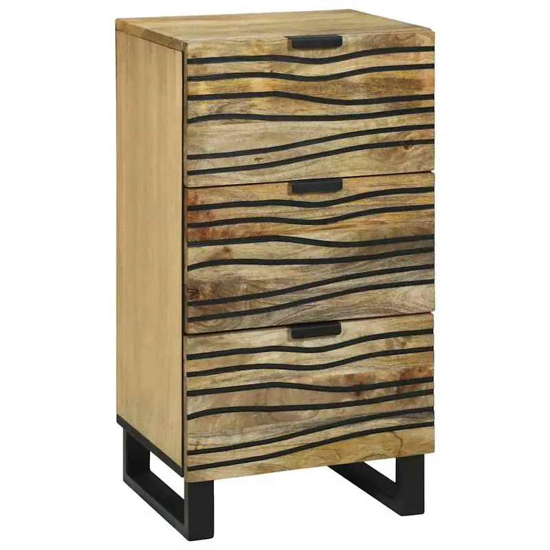 Aparador Marrón 40 x 33 x 75 cm madera maciza de mango