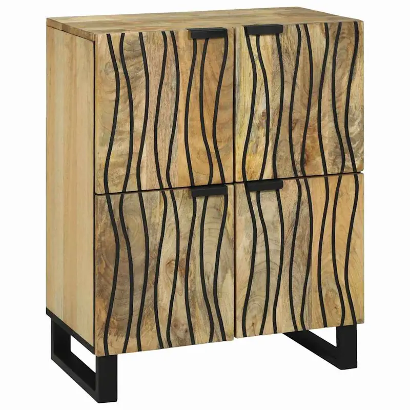 Aparador Marrón 60 x 33 x 75 cm madera maciza de mango