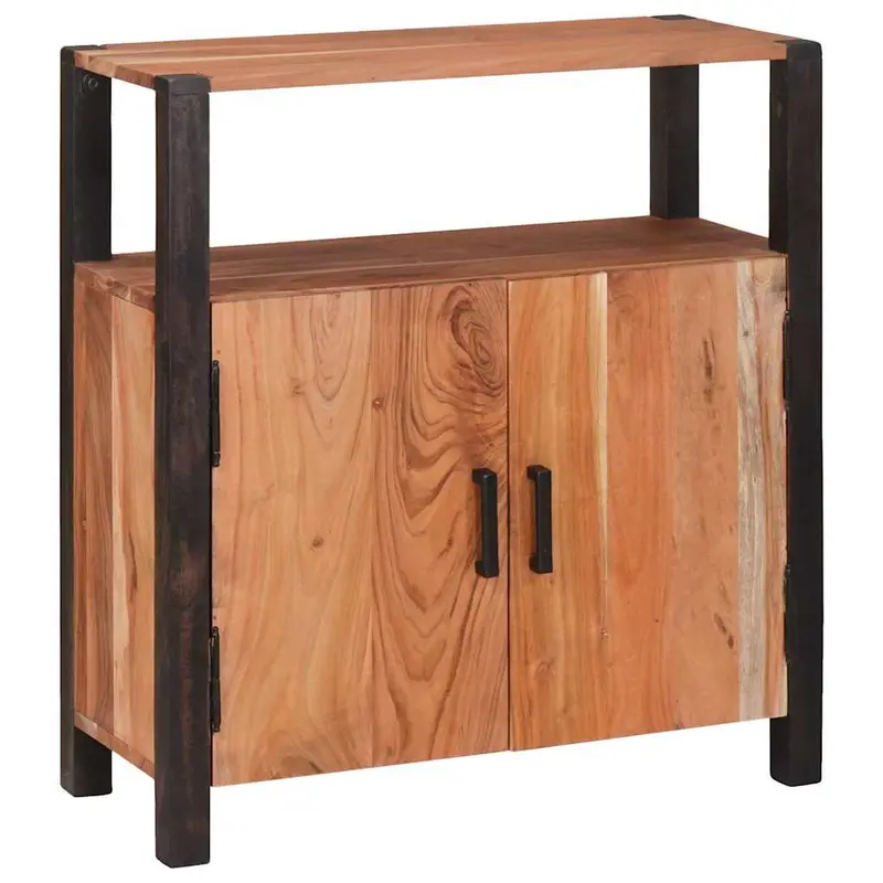 Aparador Marrón 70 x 30 x 75 cm Madera de Acacia Sólida