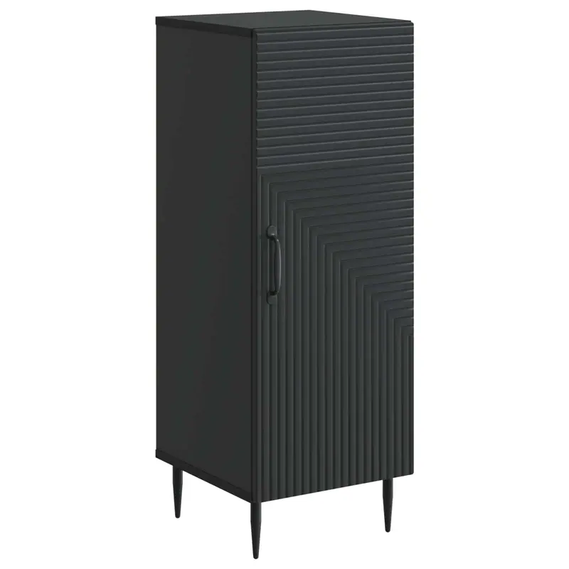 Aparador Negro 33 x 34,5 x 89,5 cm Madera de Ingeniería