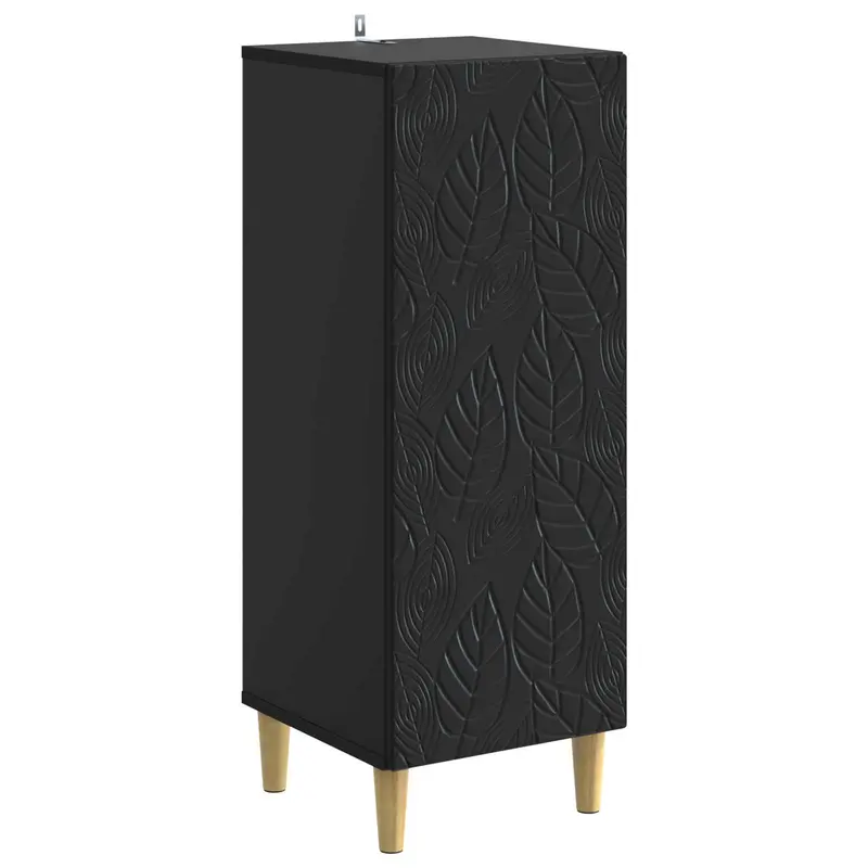 Aparador Negro 33 x 34,5 x 90 cm Madera de ingeniería