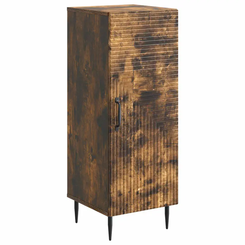 Aparador Roble Ahumado 33 x 34,5 x 89,5 cm Madera de Ingeniería
