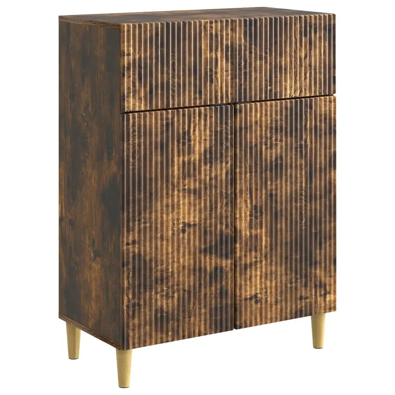 Aparador Roble Ahumado 66 x 34,5 x 90 cm Madera de Ingeniería