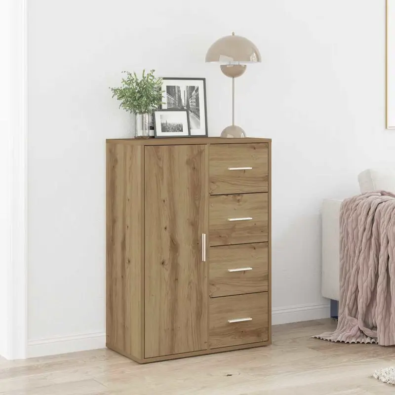 Aparador Roble artesanal 60 x 31 x 84 cm Madera de ingeniería