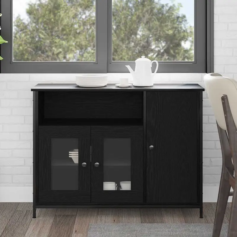 Aparador Roble Negro 100 x 35 x 75 cm