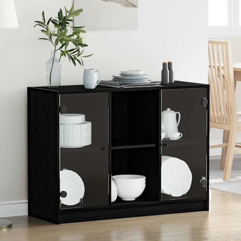 Aparador Roble Negro 100 x 37 x 75.5 cm