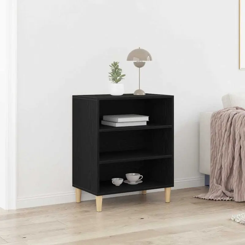 Aparador Roble Negro 57 x 35 x 70 cm Madera de ingeniería