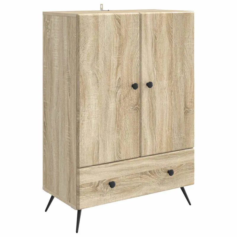 Aparador Roble Sonoma 66 x 34,5 x 95 cm Madera de Ingeniería