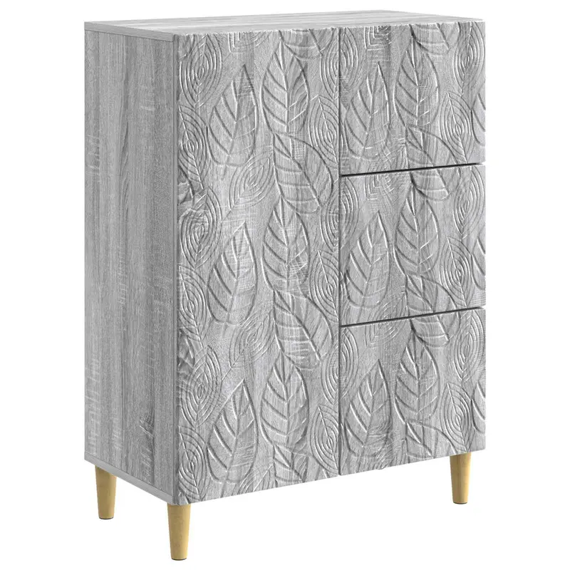 Aparador Sonoma gris 66 x 34,5 x 90 cm Madera de ingeniería