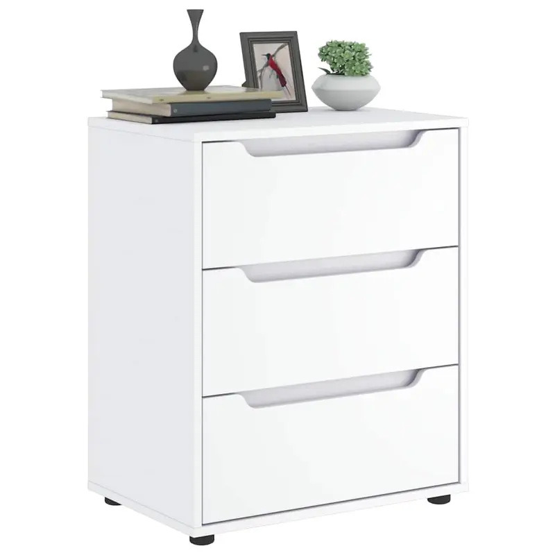 Aparador VISNES blanco 60x40x73 cm madera de ingeniería
