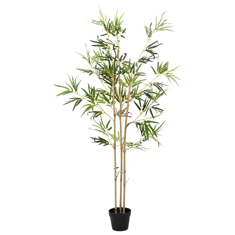 Árbol de Bambú Artificial Verde 55 x 16 x 150 cm Tela y Bambú