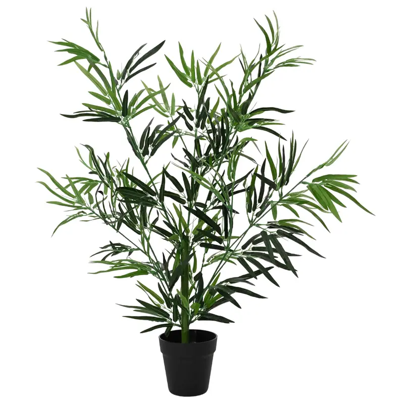 Árbol de Bambú Artificial Verde 90 x 14 x 80 cm Tela y Bambú