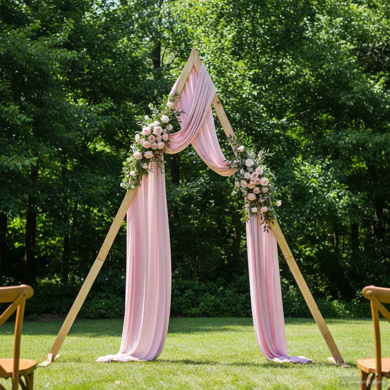 Arco de Boda Marrón Claro 202 x 95 x 254 cm