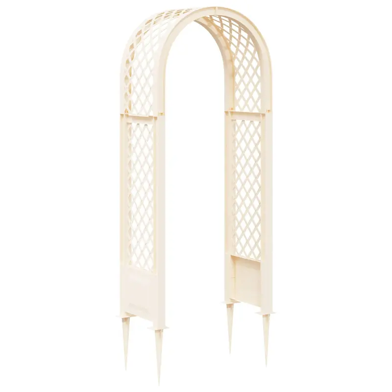 Arco de Rosas con Picos Blanco 97 x 43 x 218 cm PP