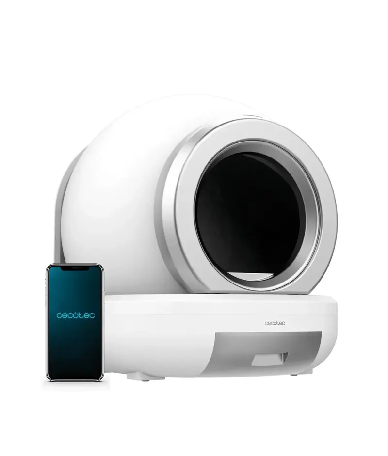 Arenero Pumba 7000 CleanKitty compacto con autolimpieza triple desodorización control wifi silencioso y seguro de Cecotec