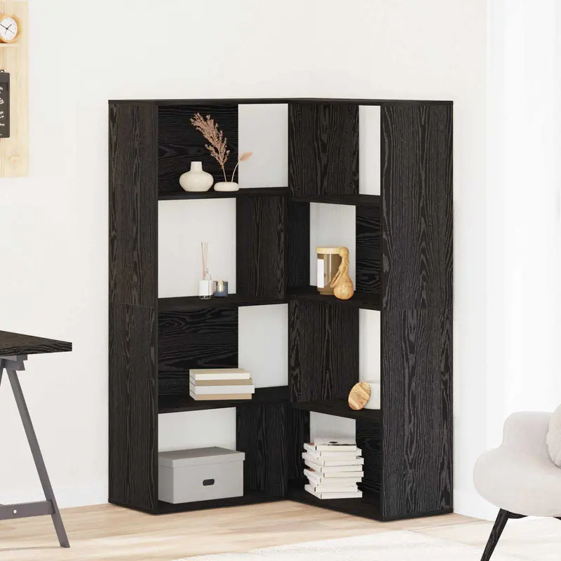 Armario 2 pcs Roble Negro 85 x 85 x 140 cm Madera de ingeniería