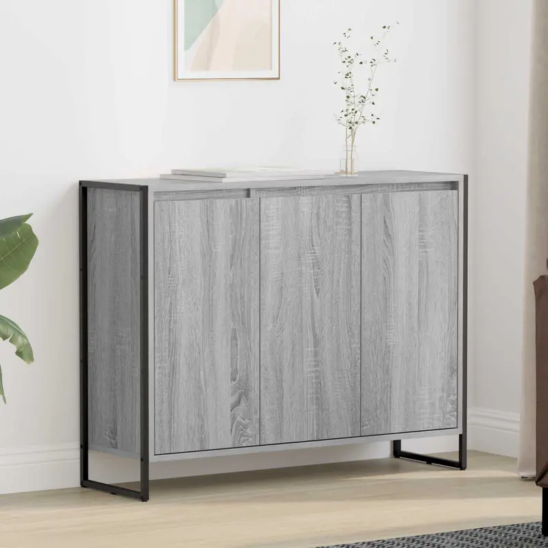 Armario auxiliar Gris Sonoma 96,5 x 30 x 75 cm