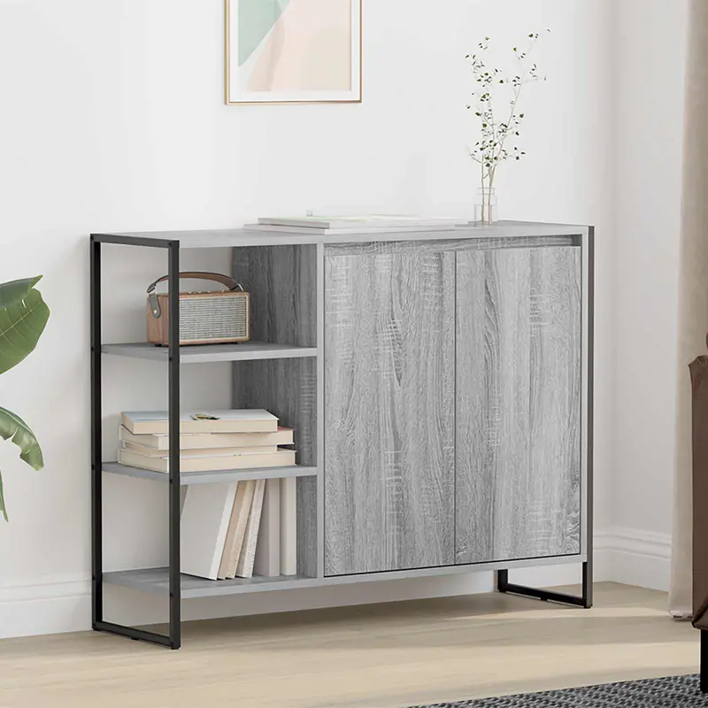Armario auxiliar Gris Sonoma 96.5 x 30 x 75 cm