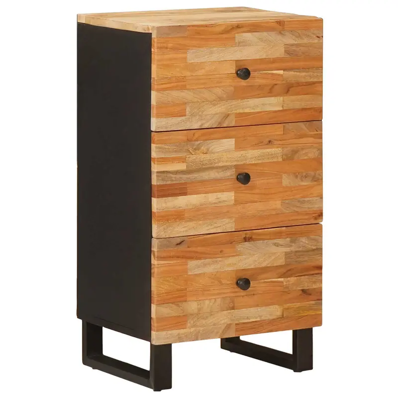 Armario auxiliar Marrón 40 x 33 x 75 cm Madera de mango maciza