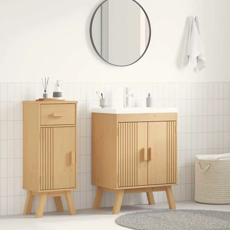 Armario Base Olden Marrón 60 x 40 x 80 cm Madera maciza de Pino