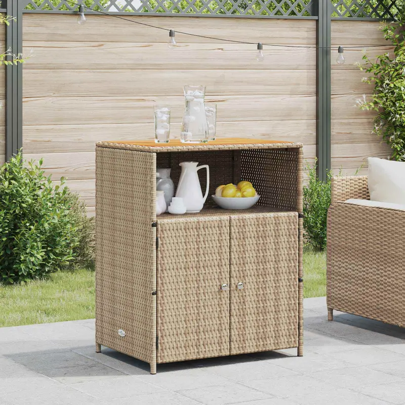 Armario Beige 70 x 50 x 87 cm Poliéster y Ratten Roly