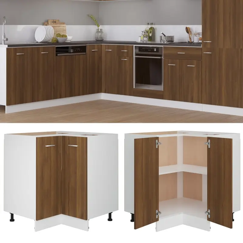 Armario cocina “Lyon” madera ingeniería roble marrón