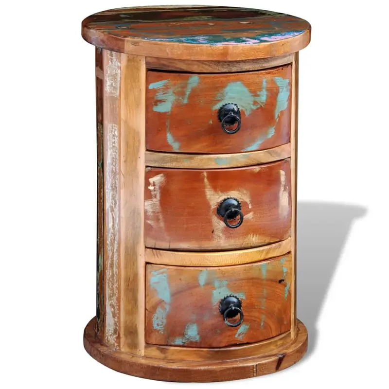 Armario con 3 cajones madera maciza reciclada