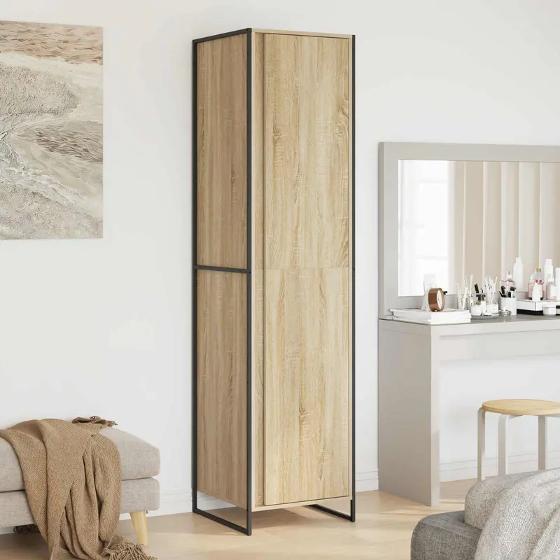 Armario con puerta Sonoma 50 x 50 x 200 cm Madera contrachapada
