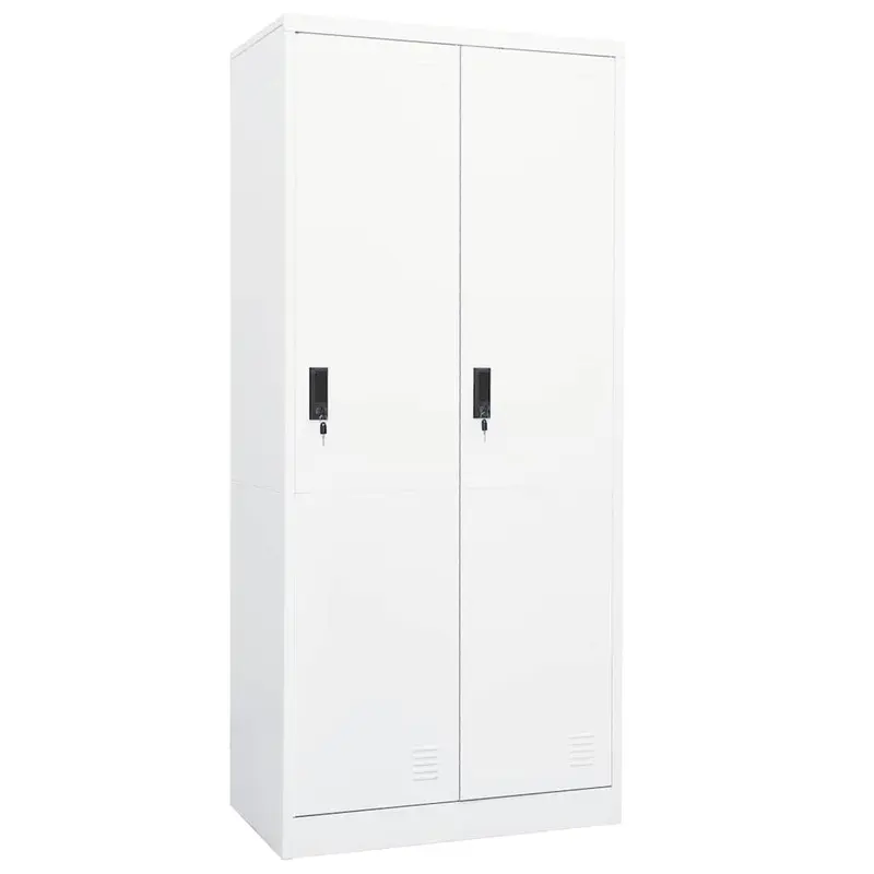 Armario de acero blanco 80x50x180 cm