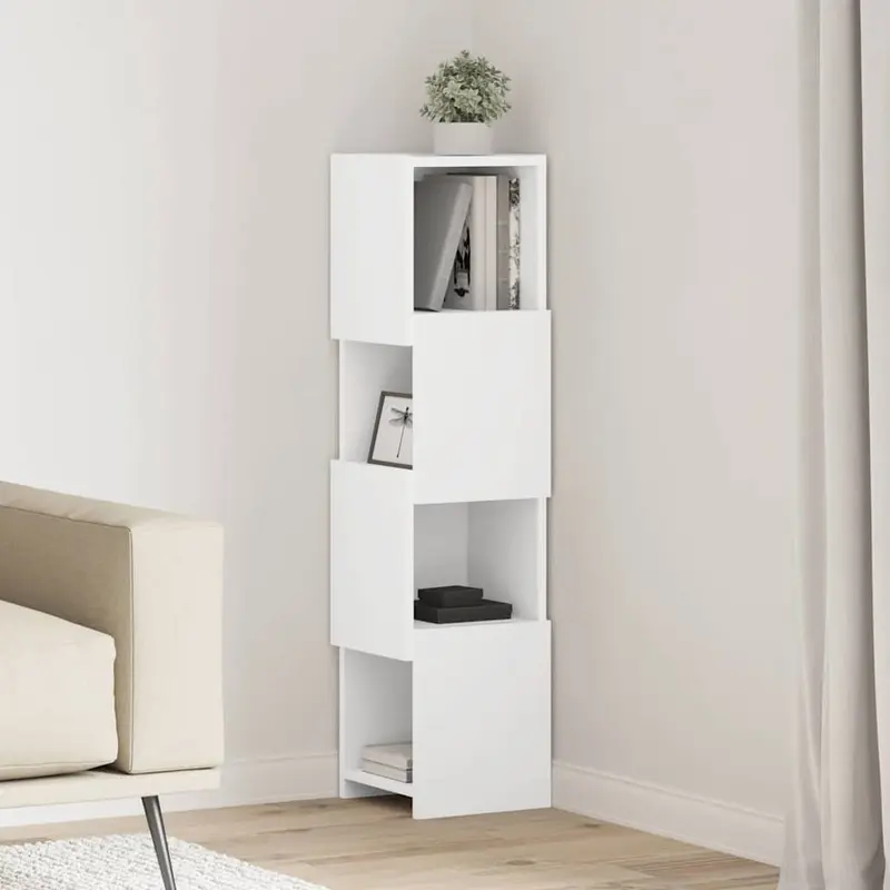 Armario de esquina 25,5x25x102cm Madera de ingeniería