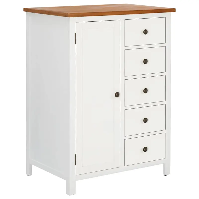 Armario de madera maciza de roble 76x52x105 cm
