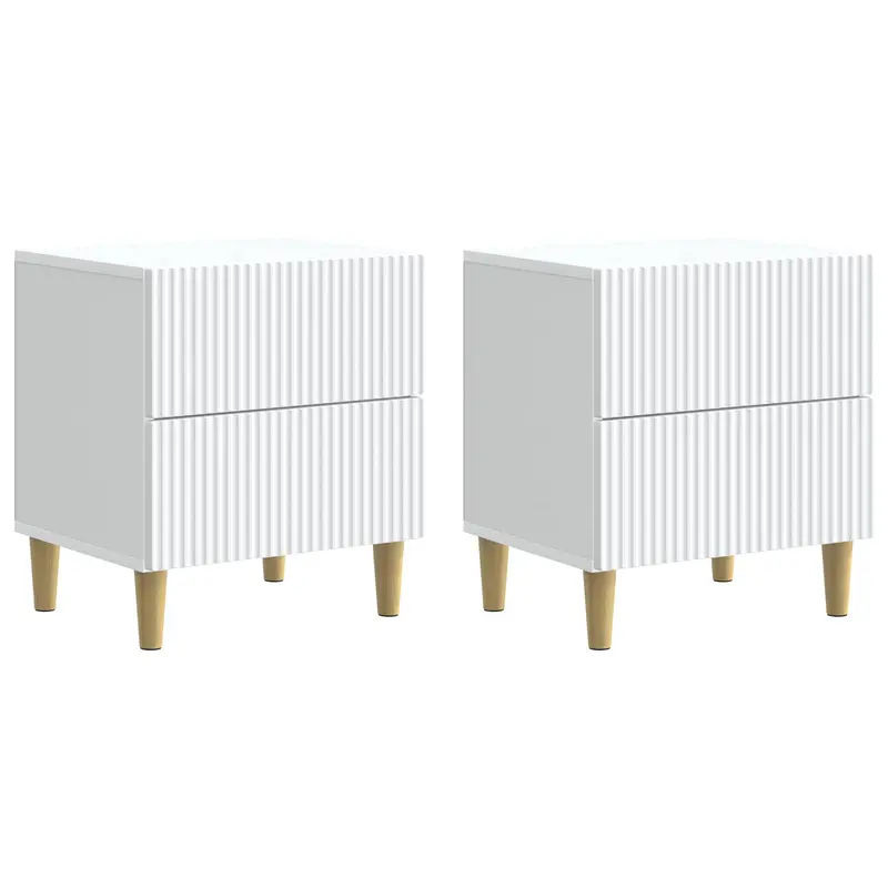 Armario de Noche 2 pcs 43 x 34,5 x 48 cm Madera de Ingeniería
