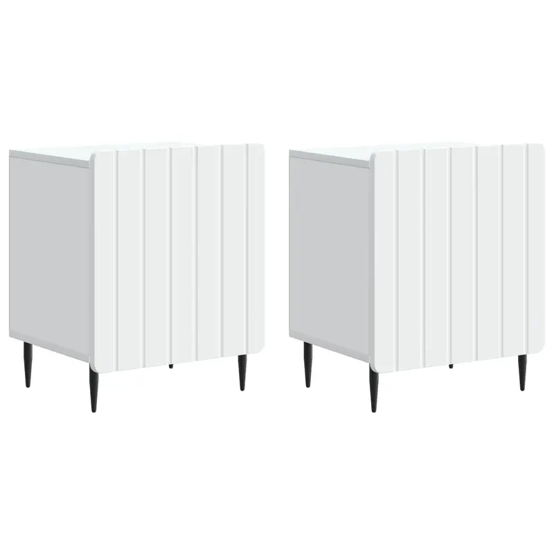 Armario de Noche 2 pcs 43 x 34,5 x 52 cm Madera de Ingeniería