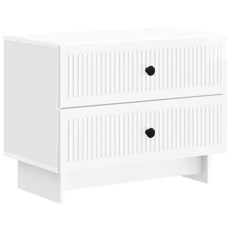Armario de Noche con cajón Brillante 62 x 34,5 x 47,5 cm