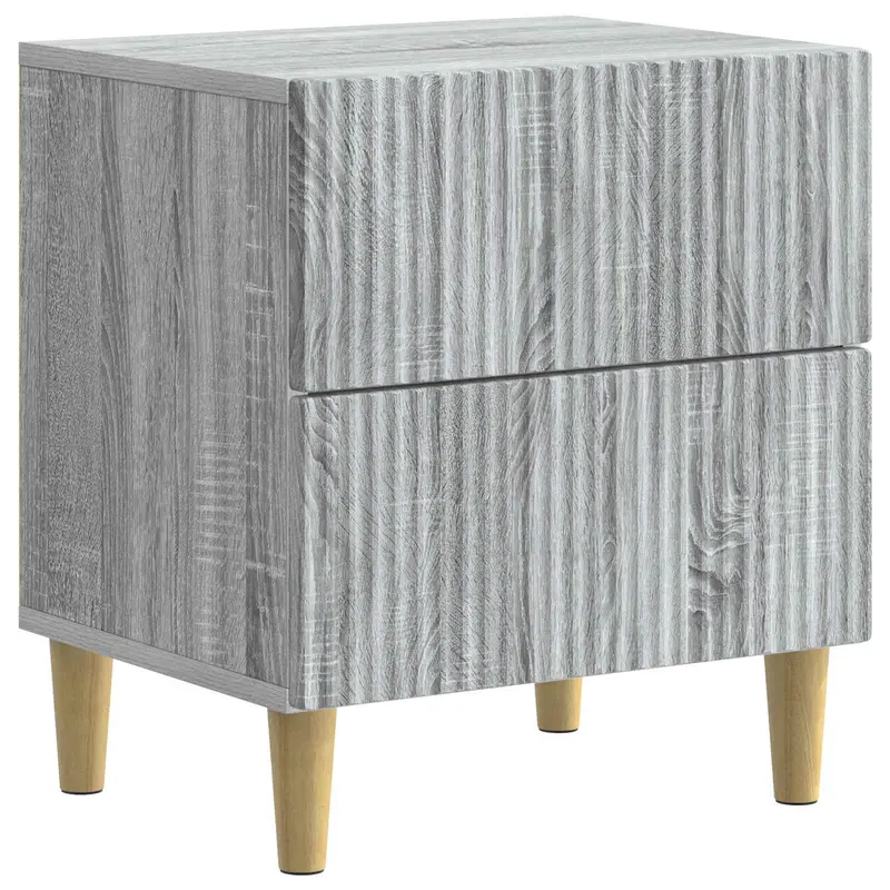 Armario de Noche con cajón Gris Sonoma 43 x 34,5 x 48 cm