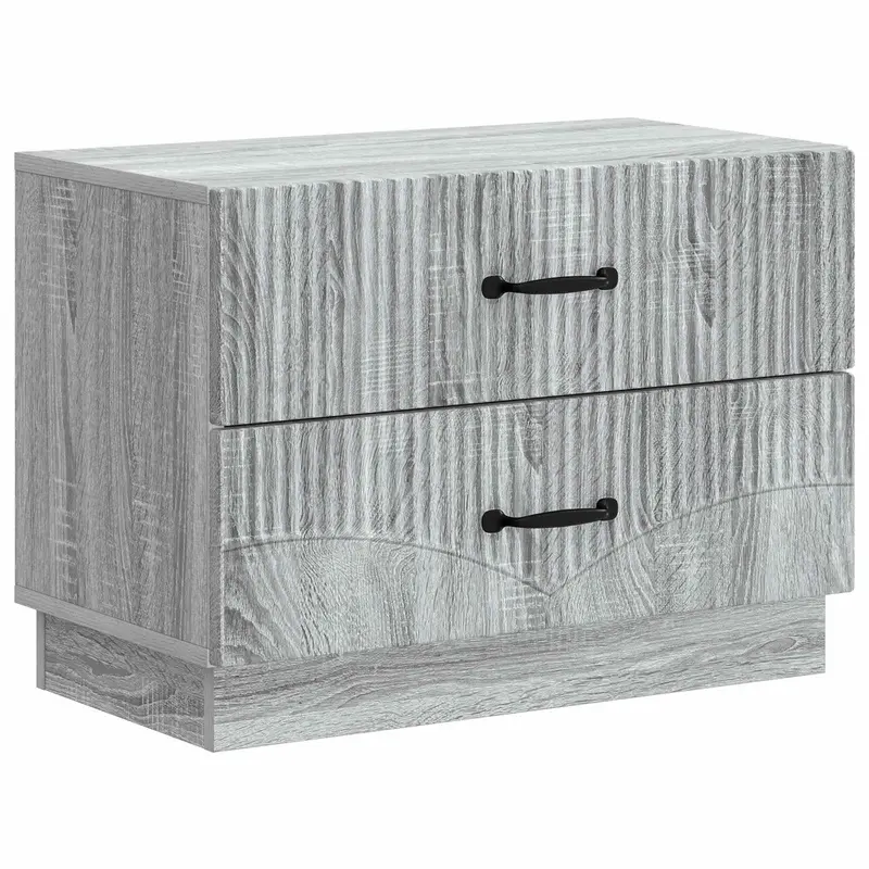 Armario de Noche con cajón Gris Sonoma 62 x 34,5 x 44,5 cm