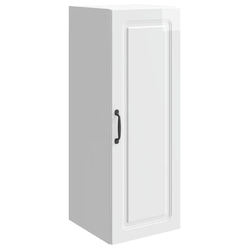 Armario de pared Blanco Brillante 33 x 34,5 x 90 cm