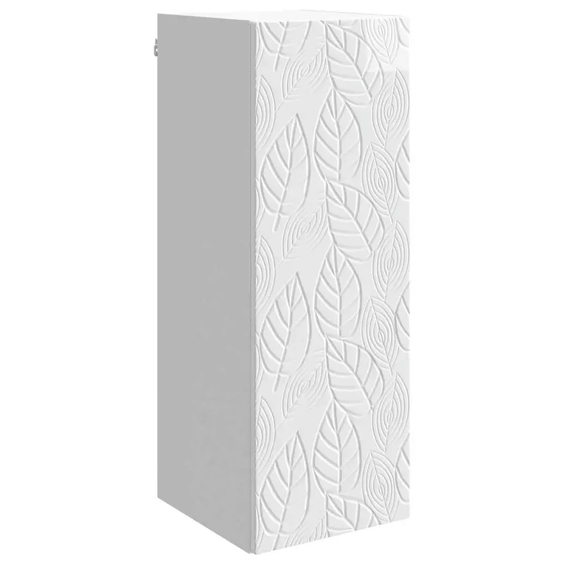 Armario de pared Blanco Brillante 33 x 34,5 x 90 cm