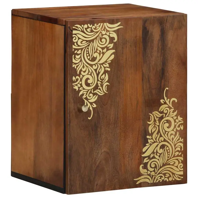 Armario de Pared con almacenamiento Marrón miel 38 x 33 x 48 cm