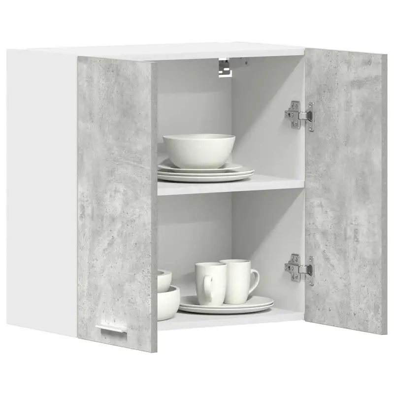 Armario de pared de cocina madera de ingeniería gris hormigón