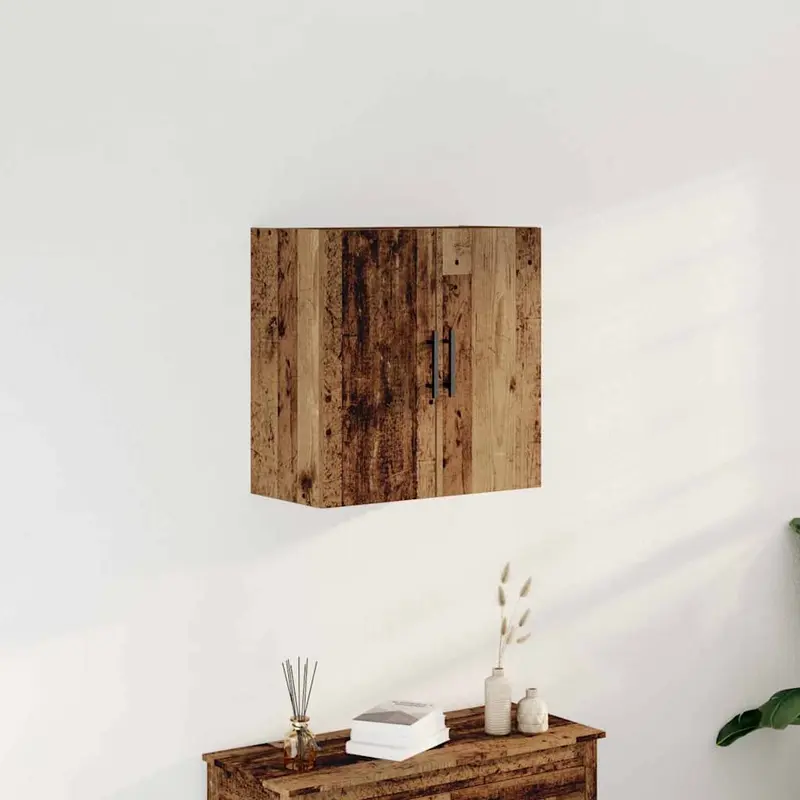 Armario de Pared Madera envejecida 60 x 31,5 x 60 cm