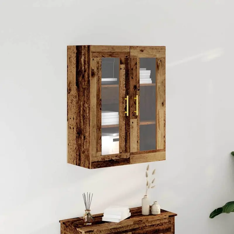Armario de Pared Madera envejecida 69,5 x 34 x 90 cm