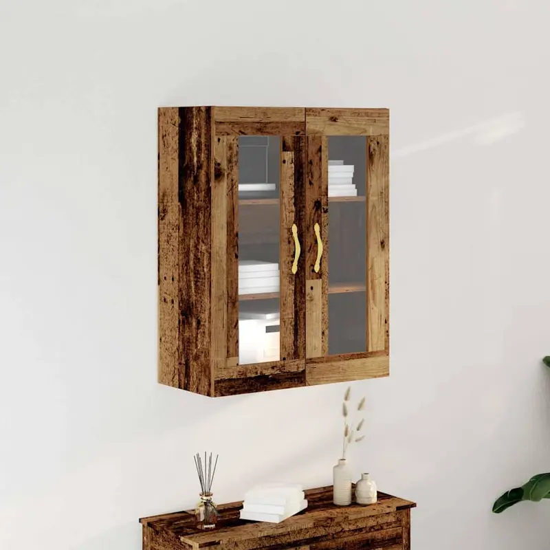 Armario de Pared Madera envejecida 69,5 x 34 x 90 cm