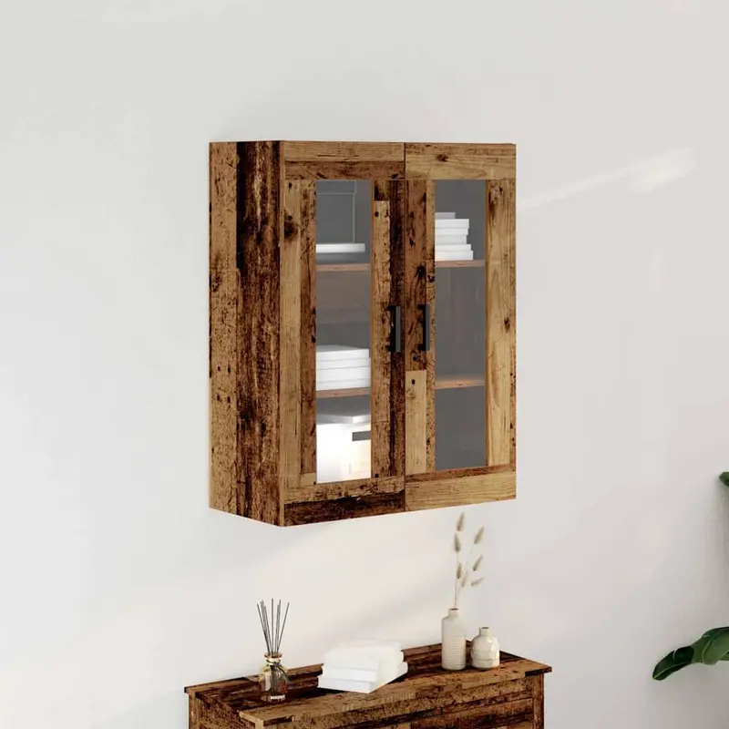 Armario de Pared Madera envejecida 69,5 x 34 x 90 cm