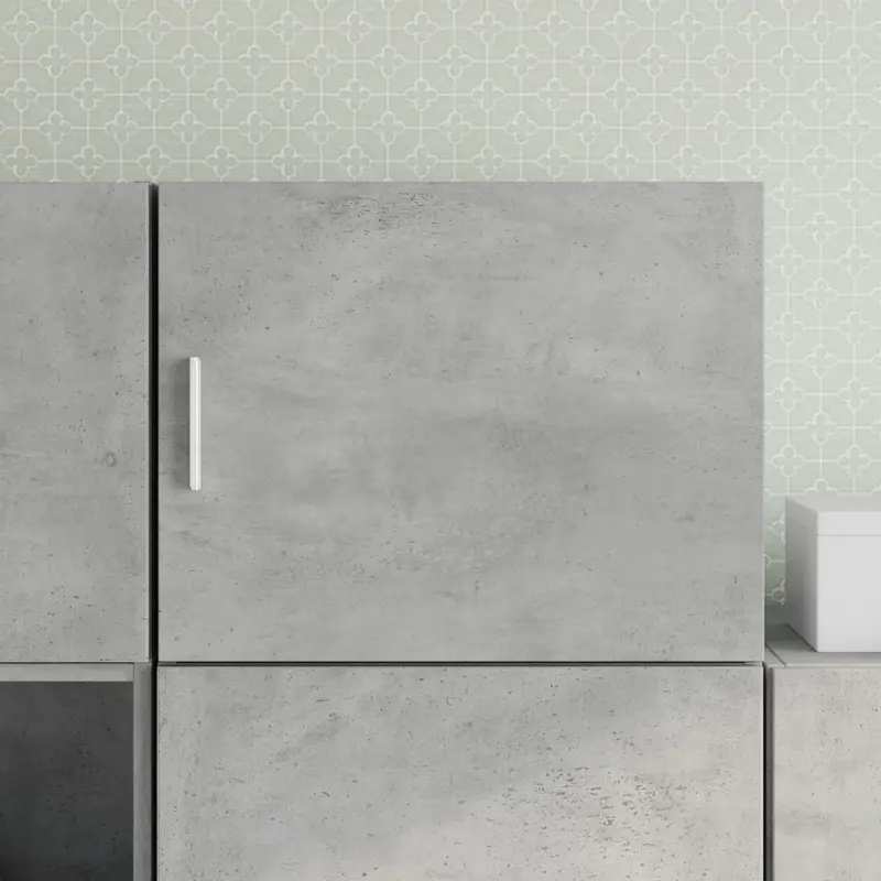 Armario de pared madera ingeniería gris hormigón 50x42,5x40 cm