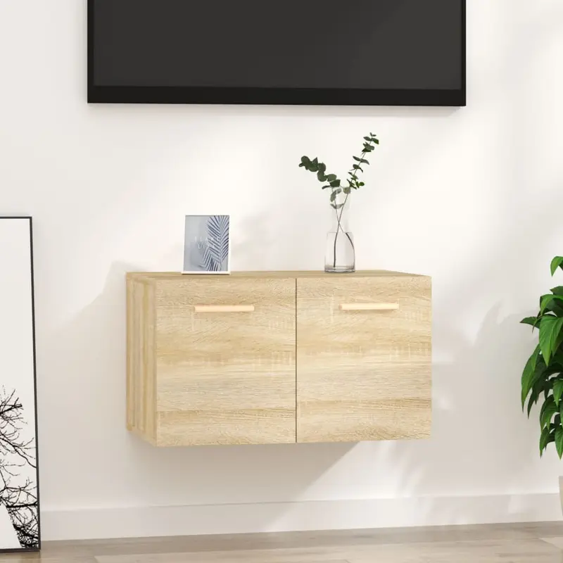 Armario de pared madera ingeniería roble Sonoma 60x36,5x35 cm