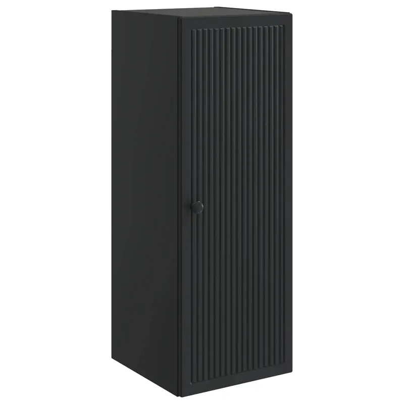 Armario de pared Negro 33 x 34,5 x 90 cm Madera de ingeniería
